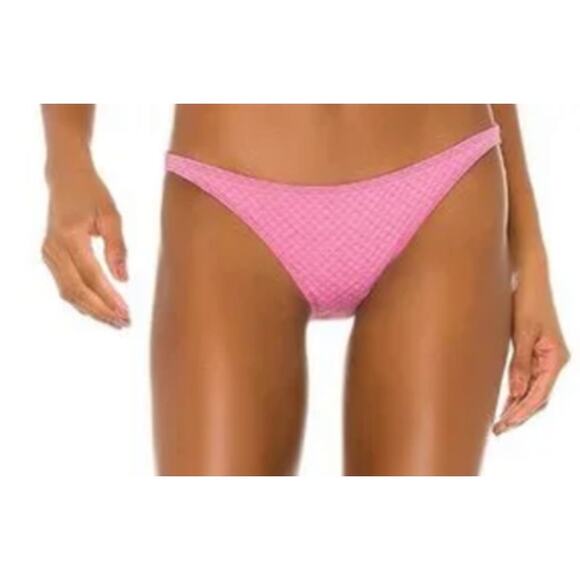 Onia bikini bottom Pink Lake geo textured brazilian - Picture 1 of 4